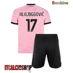 Juventus Kerim Alajbegovic #17 Seconda Maglia Bambino 2026-27 Manica Corta (+ Pantaloni corti)
